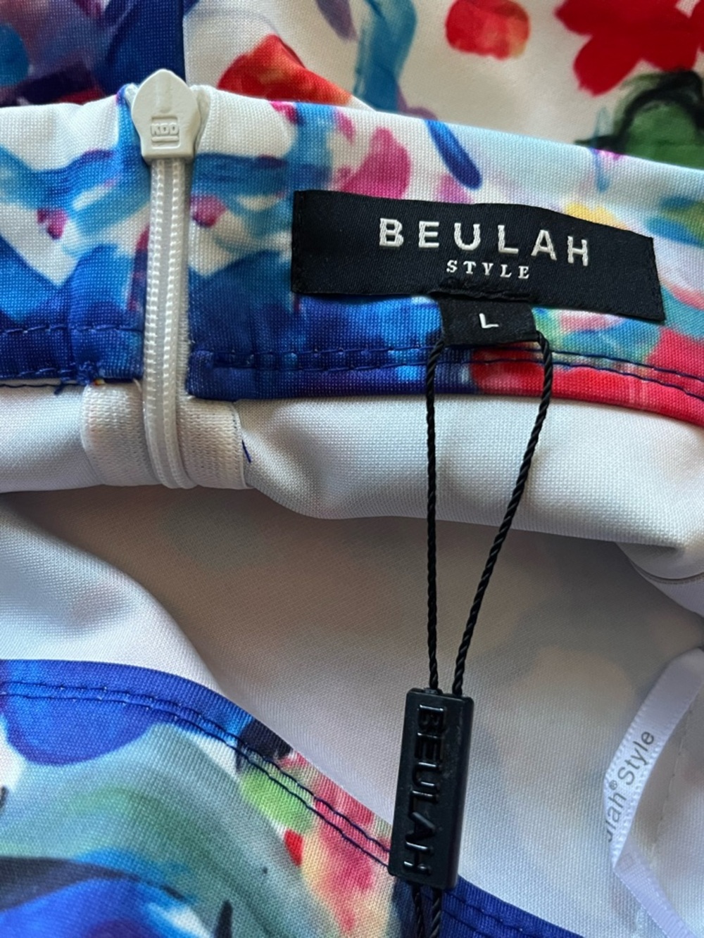 Beulah Style- Floral High-Waist Mermaid Skirt - Picture 10 of 16